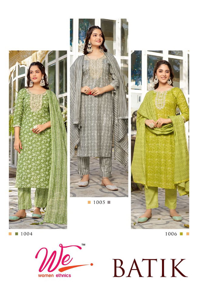 Batk By We 1001-1006 Readymade Salwar Suits Catalog